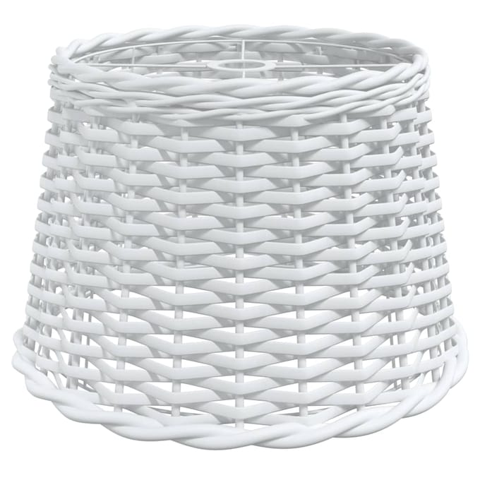 vidaXL - Plafondlampenkap - Ø40x26 - cm - wicker - wit
