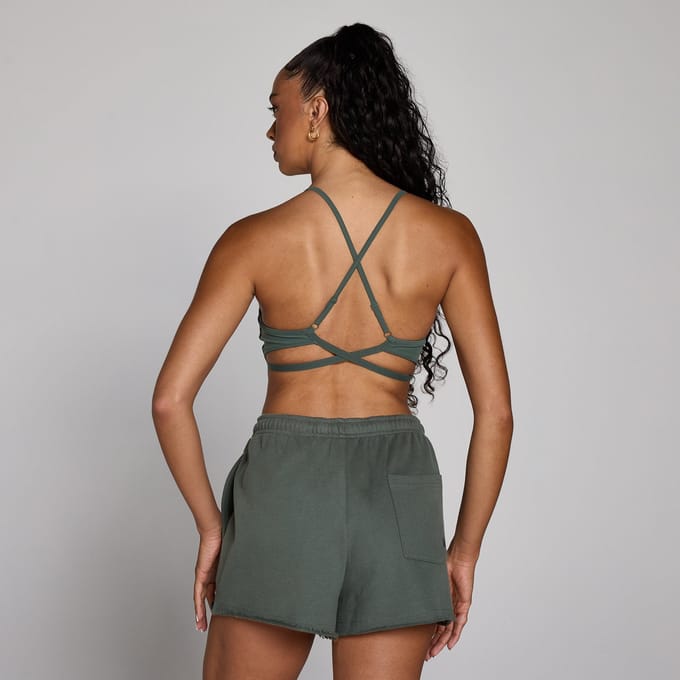 MP Dames Tempo Verstelbare Sport-BH met Bandjes op de Rug - Cloudy Green - M