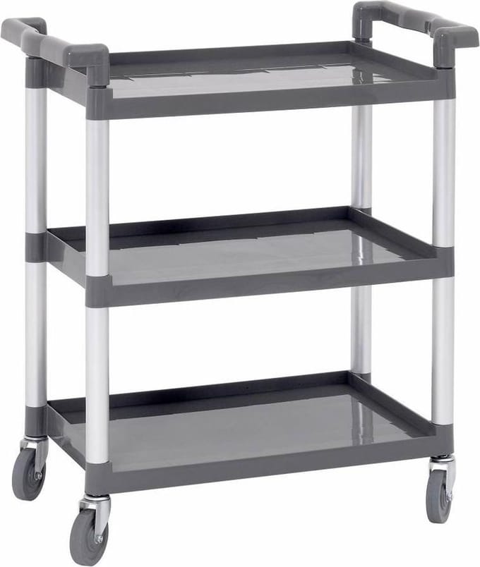 Serveerwagen - 3 bladen - 830x415x(h)940mm - 120Kg