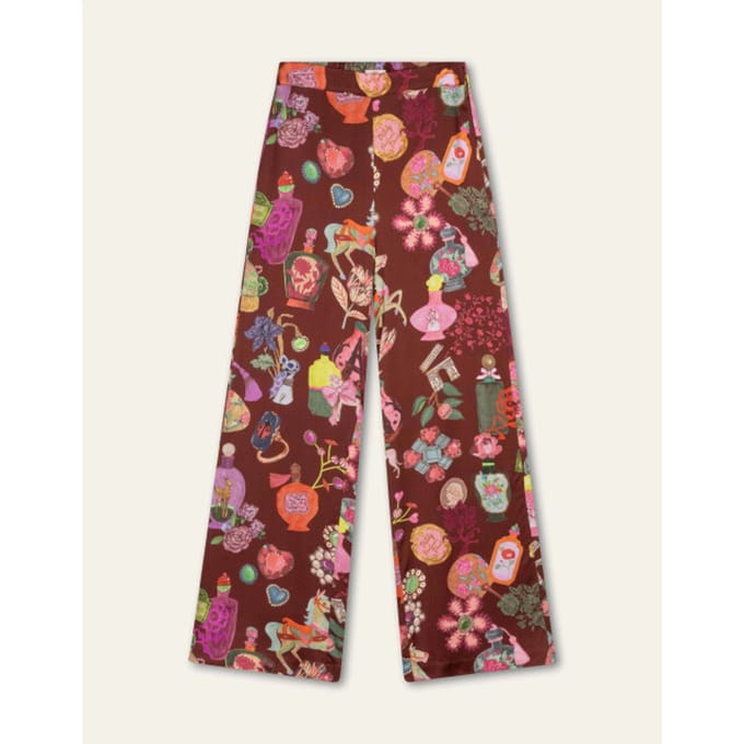 Oilily Poreli Broek- maat36 Hot Chocolate