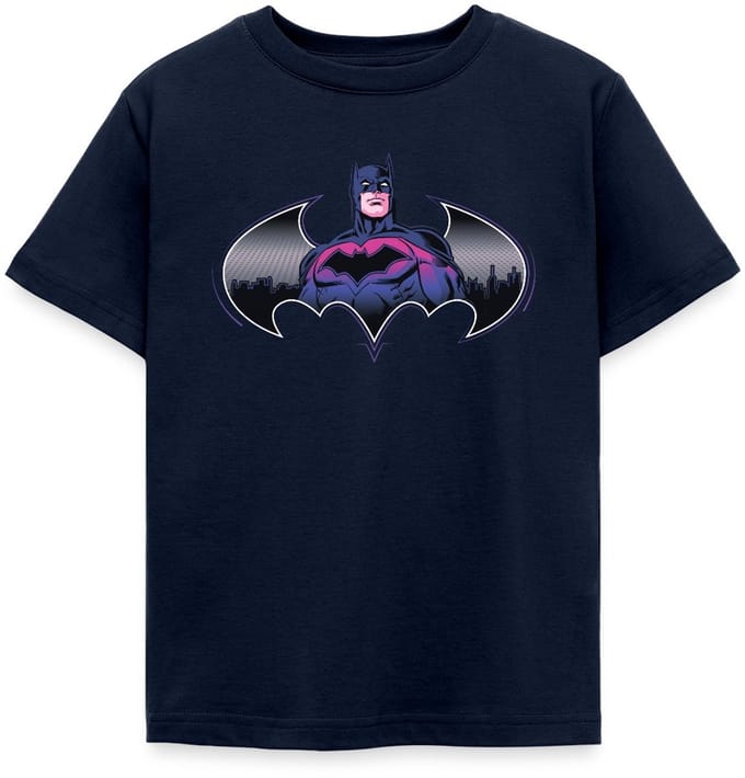 Batman Cool Ontwerp Met Logo En Roze Kostuum T-Shirt Kinderen