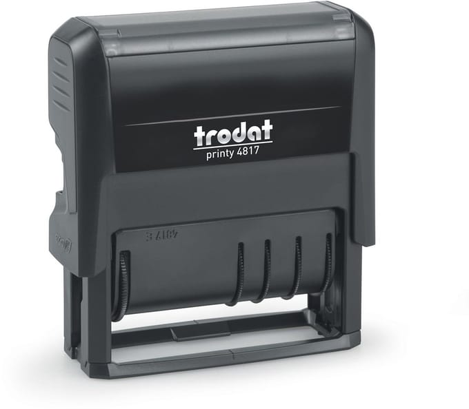 Trodat tekststempel met datum Printy 4817 | Frans