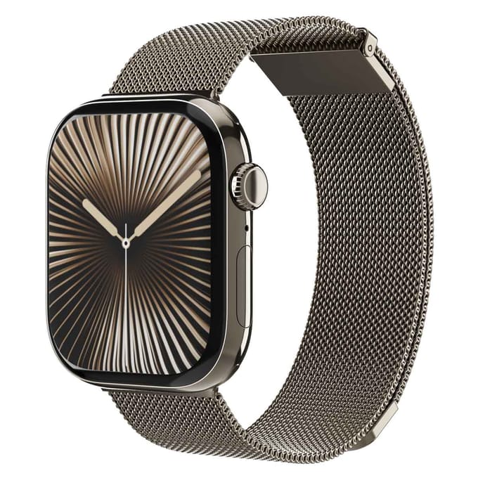 Vonmählen Milanese Loop 2 bandje voor de Apple Watch | 44/45/46/49 mm - Desert Sand