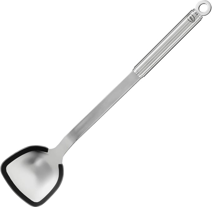 Wokspatel, Siliconen, RVS - Rösle