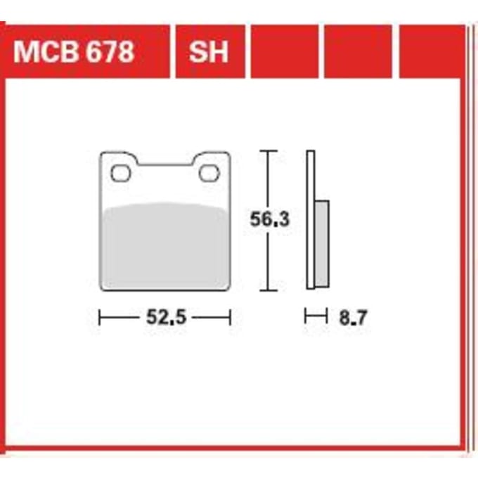 Remblokset TRW MCB678LF