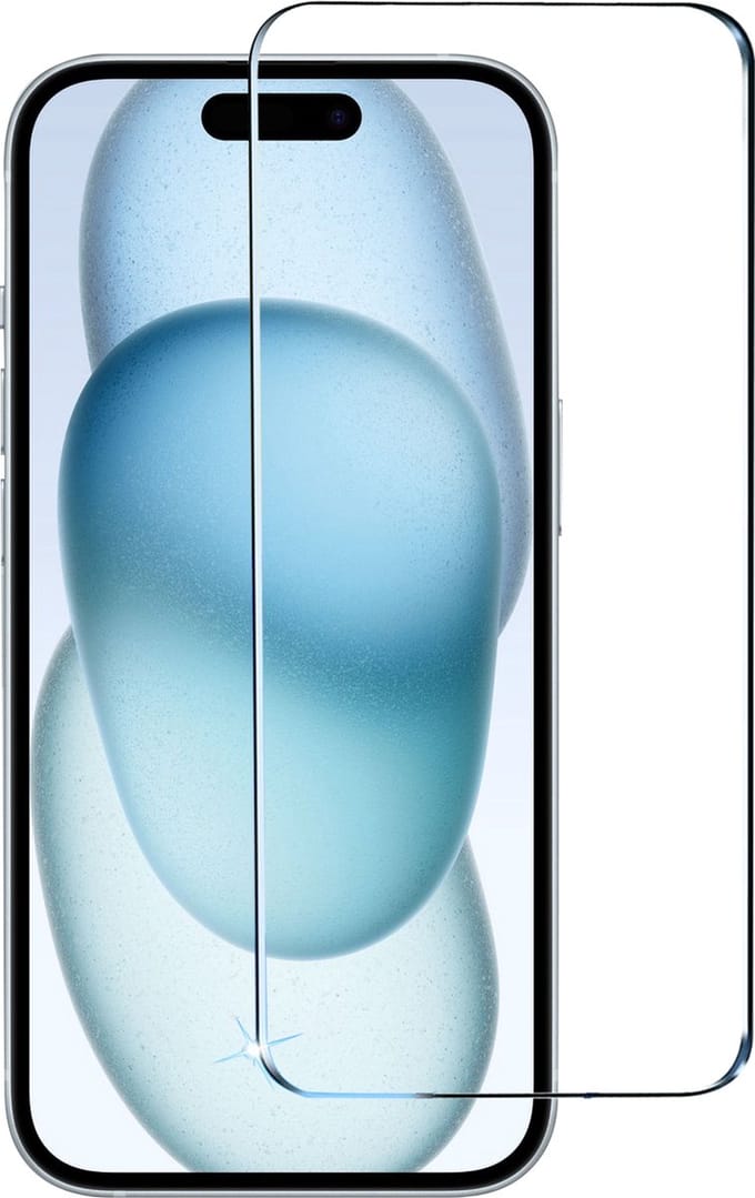BixB screenprotector geschikt voor iPhone 15 Plus - gehard glas Tempered Glass
