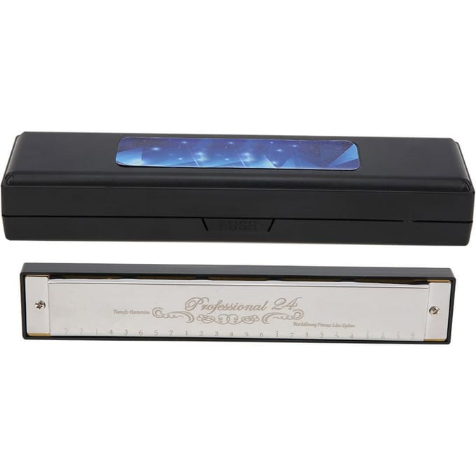 C Toets Harmonica 24?Gat Polyfone Student Volwassene Beginner Spelen Hars Accenten Mondharmonica Zilver zilver