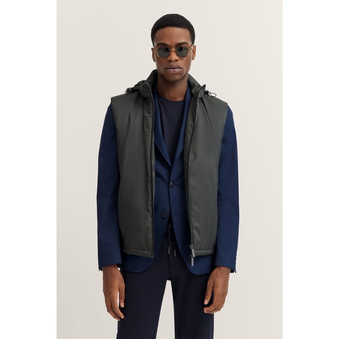 Bugatti Herren Waterafstotend vest met capuchon