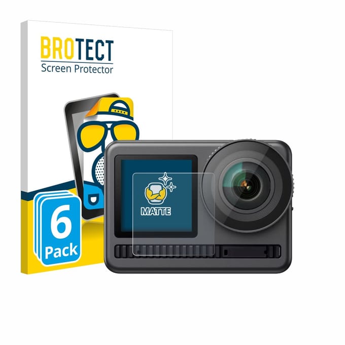 BROTECT - Screenprotector voor Akaso Brave 8 (Display voor) - Folie Beschermfolie matte 6 Stuks