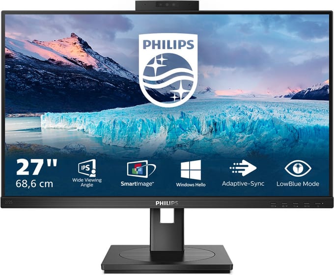 Philips Monitore 272S1MH/00 LED-monitor Energielabel E (A - G) 68.6 cm (27 inch) 1920 x 1080 Pixel 16:9 4 ms HDMI, DisplayPort, VGA IPS LED