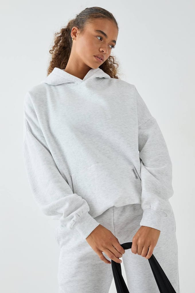 Dames DSGN Studio Oversized Over The Head Hoodie | Asgrijs | Maat: Large