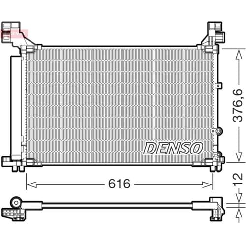 Condensator, airconditioning DENSO DCN50133