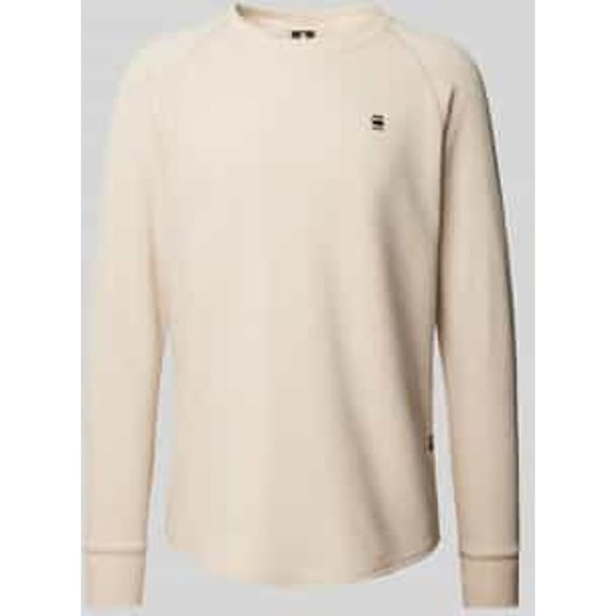 Shirt met lange mouwen met labeldetail, model 'Jirgi'