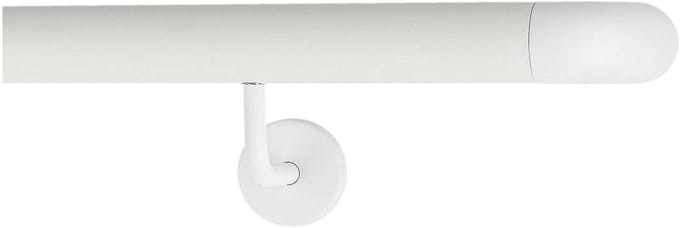 Witte Leuning Aluminium - Wandleuning Trapleuning - Veilig Lopen - Robuust Corrosiebestendig - 130 cm - Wit
