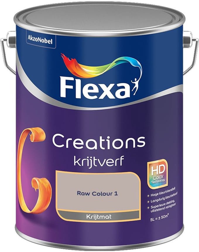 Flexa - Creations Muurverf Krijt - Raw Colour 1 - Mengverf - 5 L