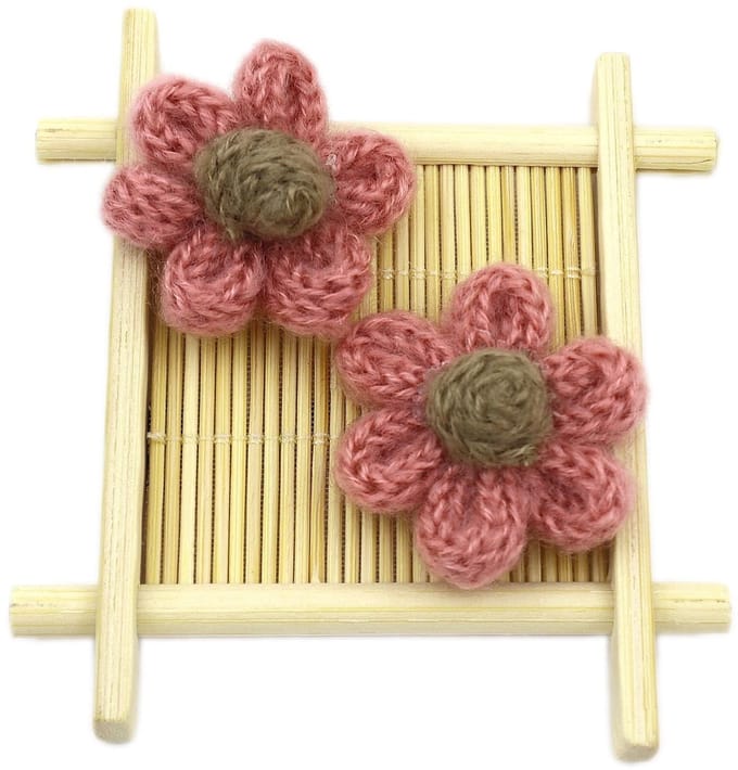 Dailygoods- Bloemenpatches 50 Stuks - Gebreide Bloemen - Geborduurde