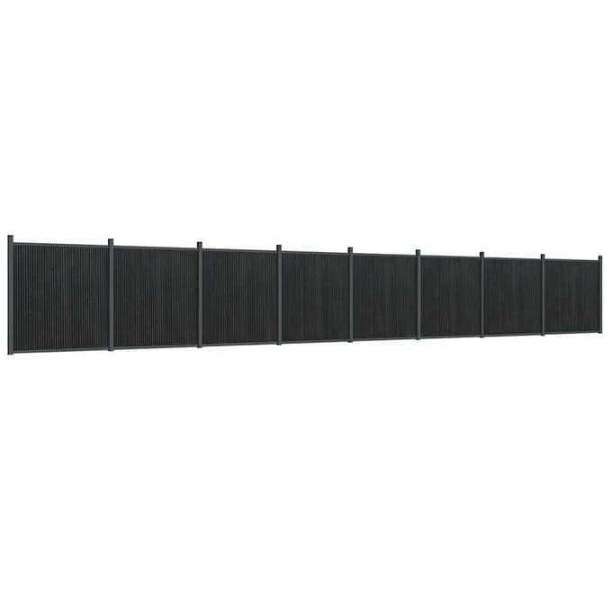 vidaXL - Schuttingpaneel - 1391x186 - cm - HKC - grijs
