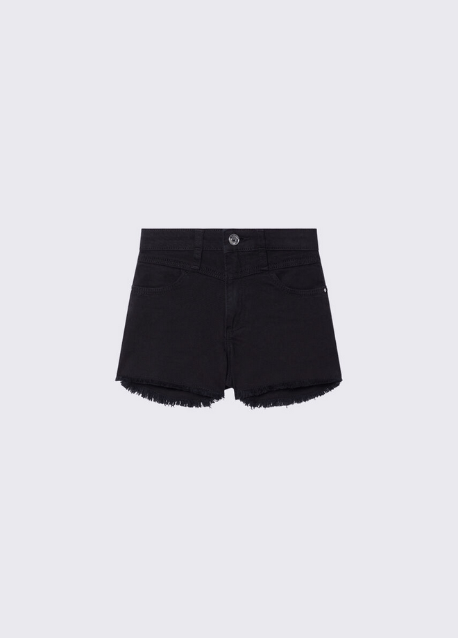korte broek in boor kind zwart