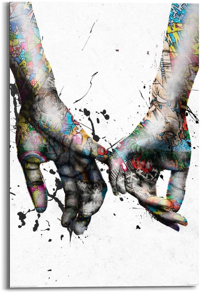 Schilderij Liefde - 90 x 60 - Hout - REINDERS