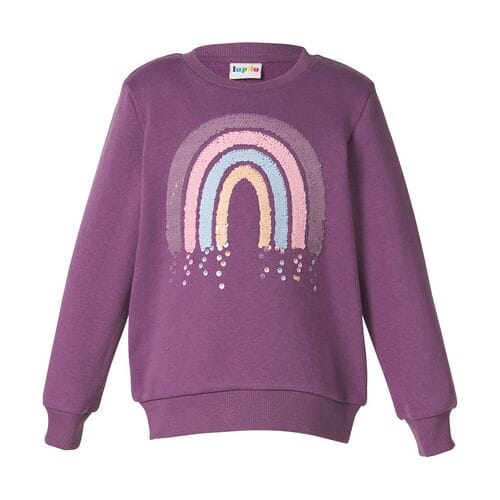 LUPILU Kinder sweater (Lila, 110/116)