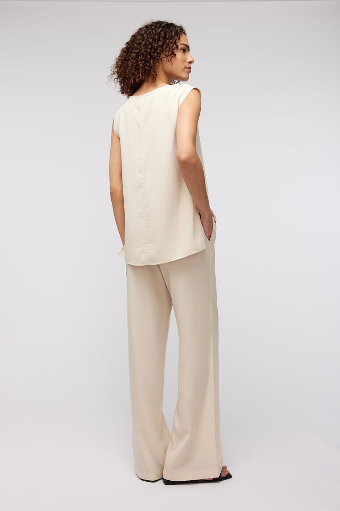 Knitted Willy Top Sand Taglia: L | Canottiere Outlet | Donna | Marrone