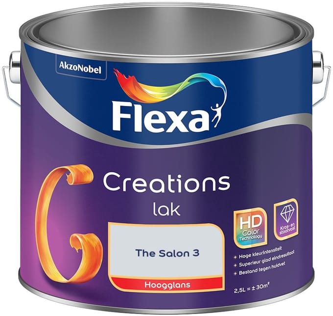 Flexa - Creations Lak Hoogglans - The Salon 3 - Mengverf - 2,5 L
