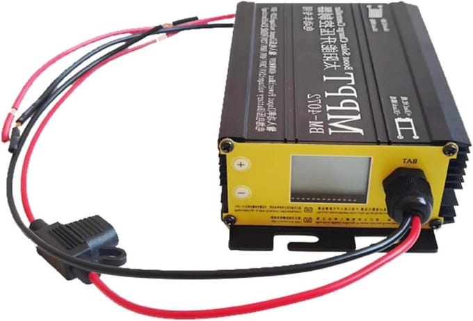 Laadregelaar - Solar Oplader - Batterij Opladen - MPPT Technologie - 600W - Zwart
