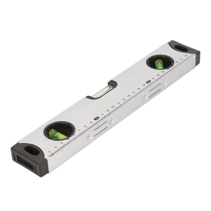 3060cm Aluminiumlegering Waterpas Liniaal Meetinstrument Magnetische Bellenwaterpas(30 cm) white