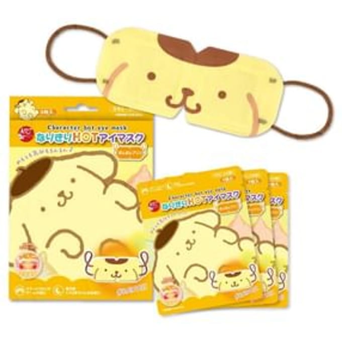Sun Smile - Sanrio Pompompurin Hot Eye Mask 3 pcs