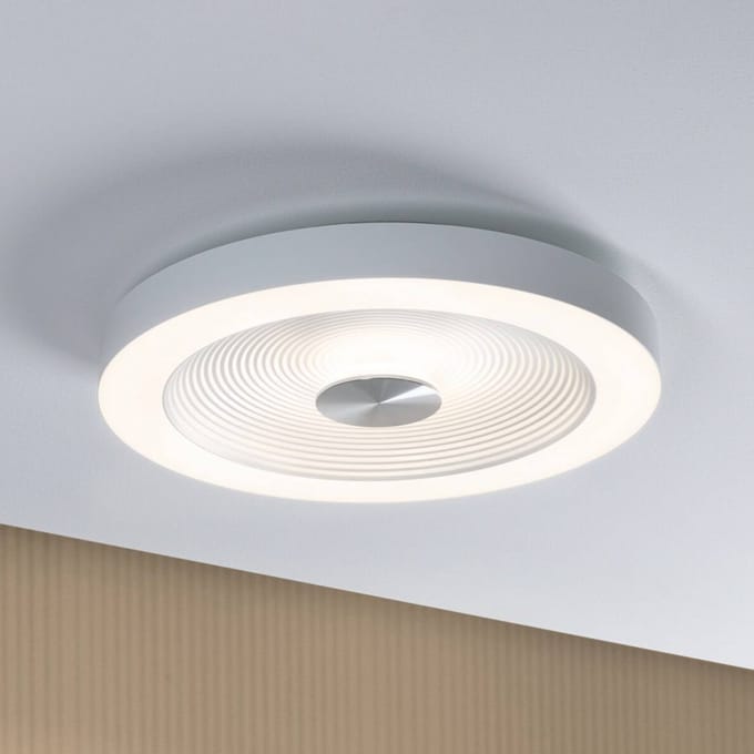 LED-plafondlamp Volea IP44 3000K 1300lm 230V 4W / 18,5W dimbaar Wit, Zilver