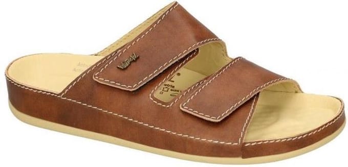 Vital -Heren - cognac/caramel - pantoffels & slippers - maat 46