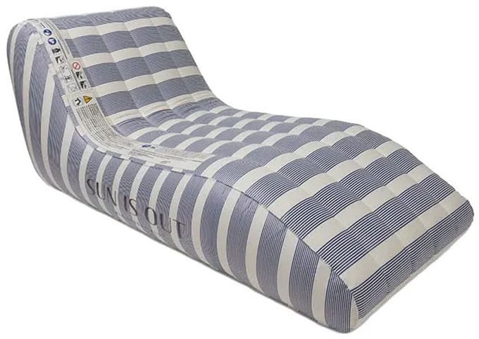 Swim Essentials - Luxe Lounge Luchtbed Blauw - 180 cm