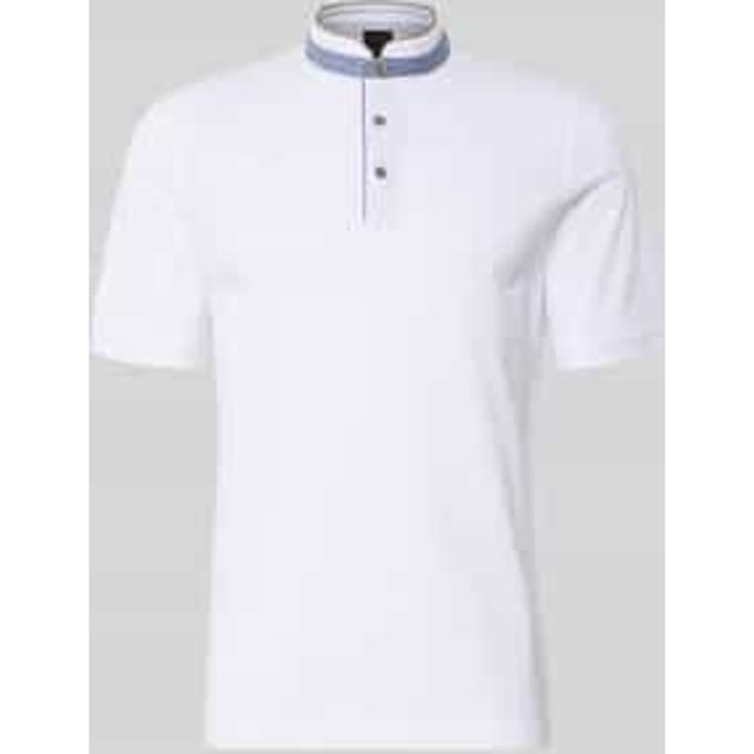 Bugatti Herren Polo Modern Fit van puur katoen