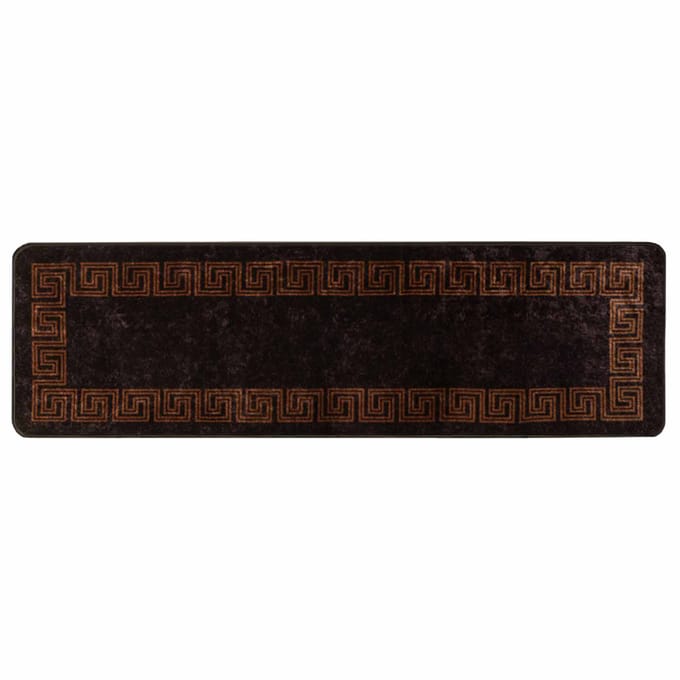 vidaXL - Tapijt - Runner - MARSA - Zwart - 100 - x - 300 - cm - Polyester - en - PVC