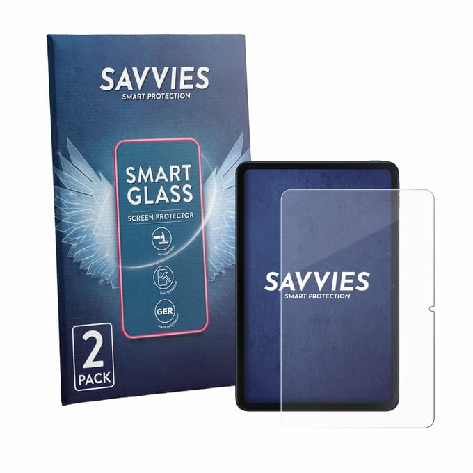2 Stuks Savvies Screenprotector - geschikt voor Xiaomi Poco Pad C1 - beschermfolie glas transparant