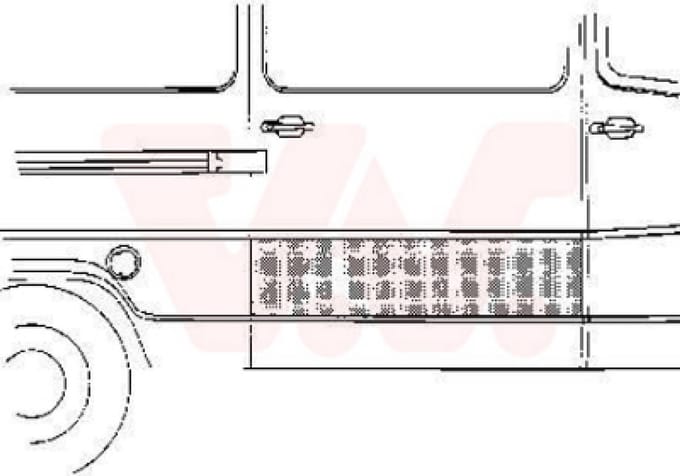 Van Wezel - PLAATWERKPANELEN AUTODEUR VOOR MERCEDES BENZ BUS 207-410 1977-1995 DUR110532VWAN