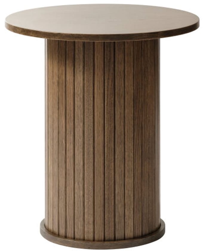 Bijzettafel Nola rond eiken 50 cm - Bruin