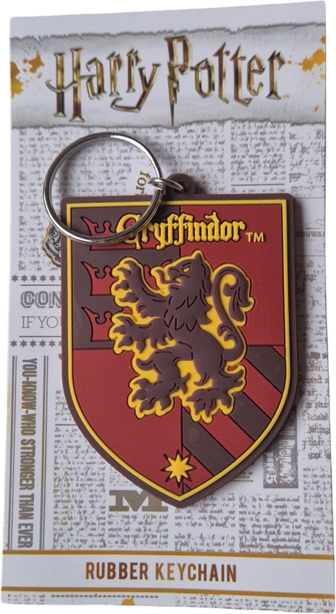 Gryffindor sleutelhanger rubber Harry Potter