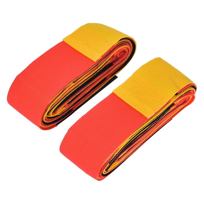 1 Paar Buitensportuitrusting Multiplayer Benig Vaste Riem Teamwerkspel Interactief Speelgoed 6 personen red