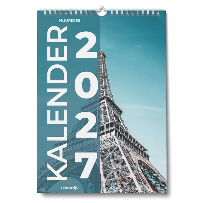 Huurdies Kalender 2027 - Frankrijk - 35x24cm