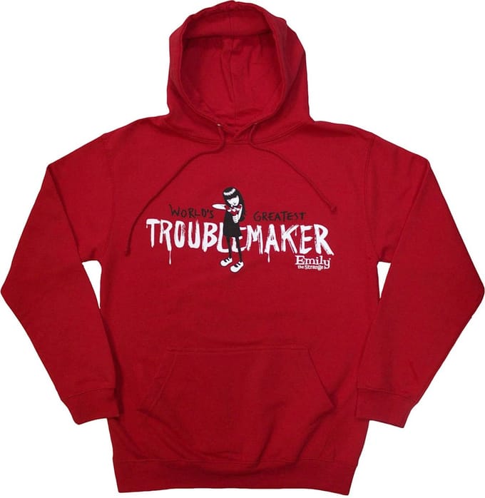 Emily The Strange - Troublemaker Hoodie/trui - XL - Rood