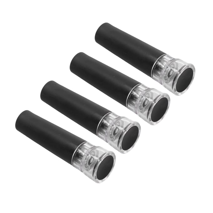 4 Stuks Vacuüm Wijnstopper Vertraag Oxidatie Houdt Versheid Lekdicht Duurzaam Herbruikbaar Wijnfles white