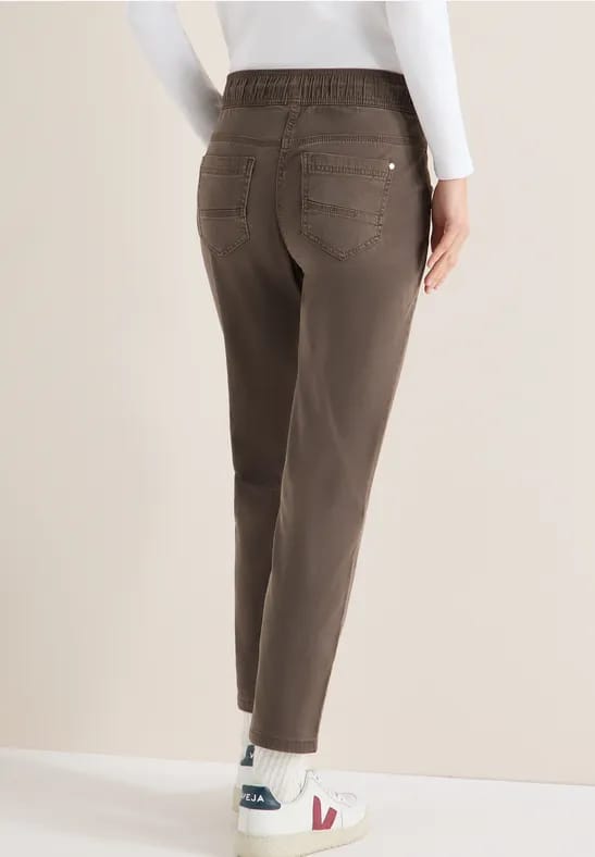 Broek met gewassen look