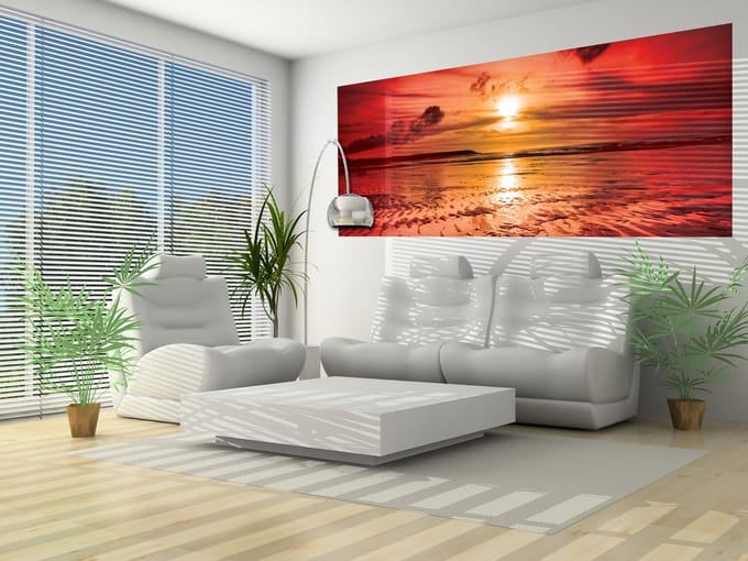 Beach Sunset Photo Wallcovering