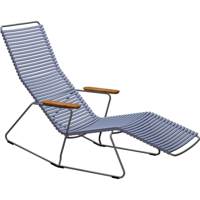 HOUE - Click Sunrocker ligstoel - duivenblauw