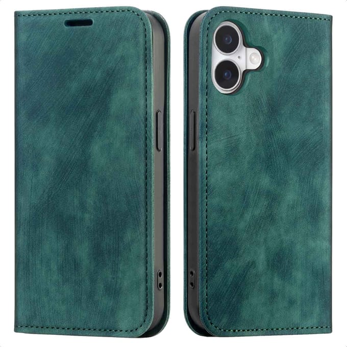 imoshion Hoesje - Geschikt voor Apple iPhone 17 - Slim Bookcase - Groen