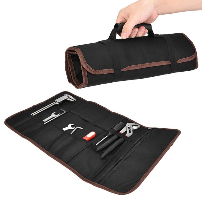 S8 Multifunctionele Pouch Houder Oprolbare Opbergtas voor Handgreep Reparatiegereedschap(zwart) black