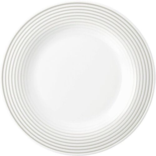 (6 stuks) SELTMANN WEIDEN Bord - plat - Ø 280mm - Parelgrijs