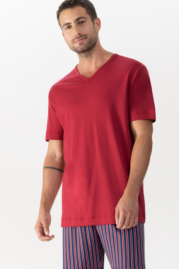 mey Herren T-Shirt Serie Solid Night