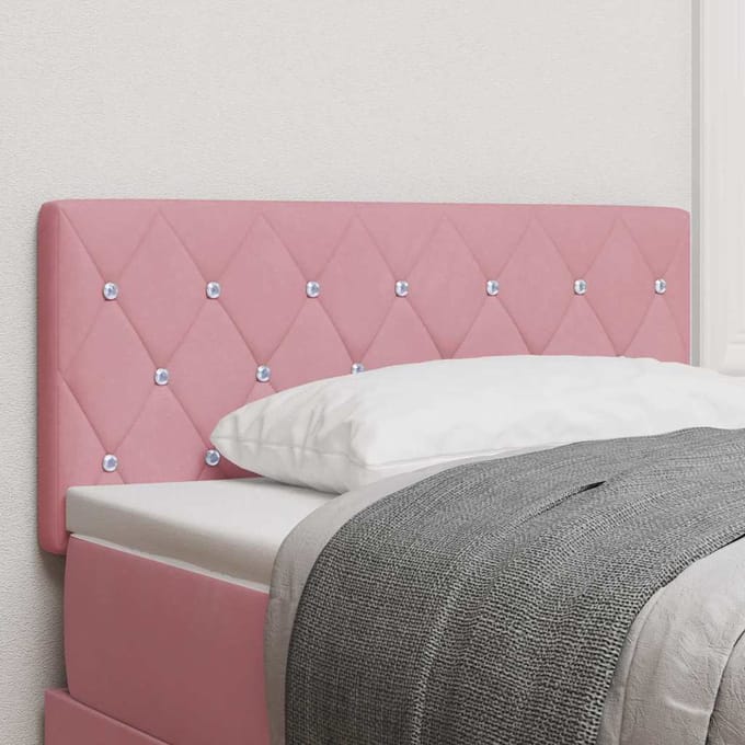 vidaXL - Hoofdbord - Roze - 100 - cm - Fluweel